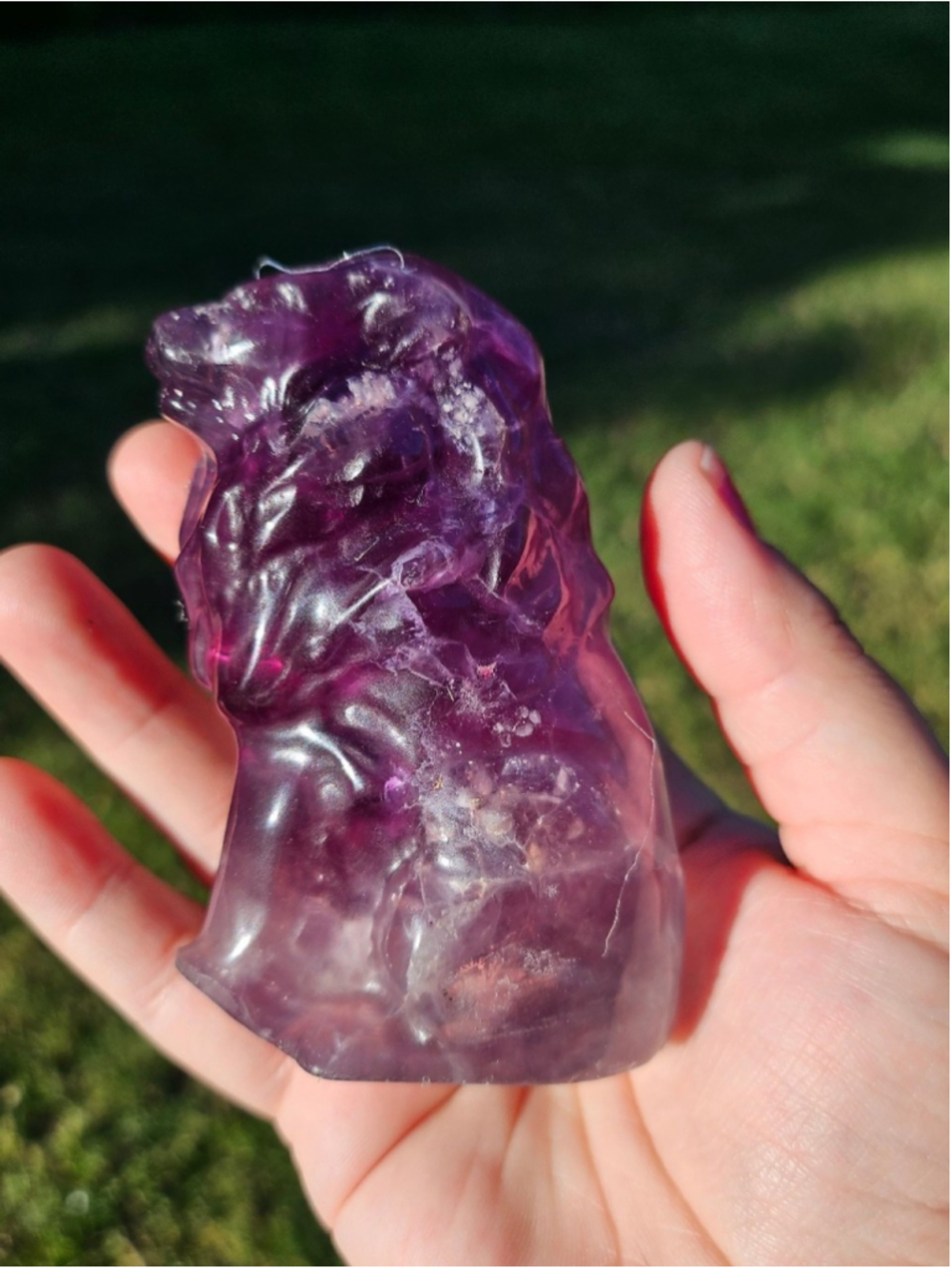 fluorite lion 3.4 in